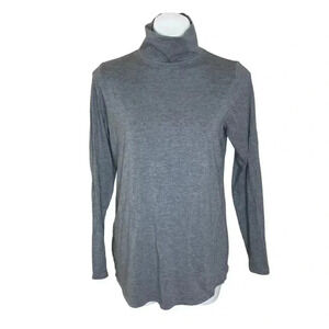 J. Jill Gray Turtleneck Long Sleeve Top